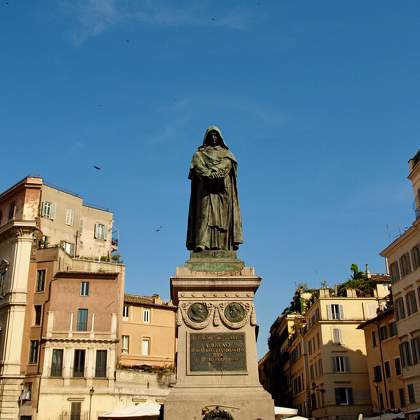 Roma. Campo dei Fiori, Giordano Bruno