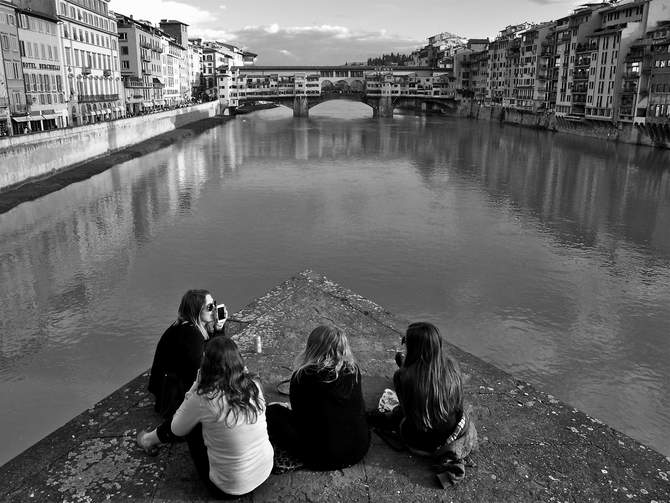 Florencia. Ponte Santa Trinità, Ponte Vecchio
