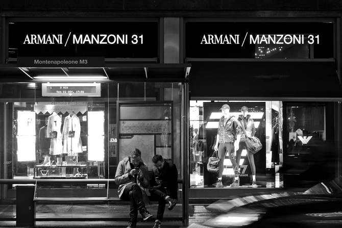 Milán. Via Alessandro Manzoni
